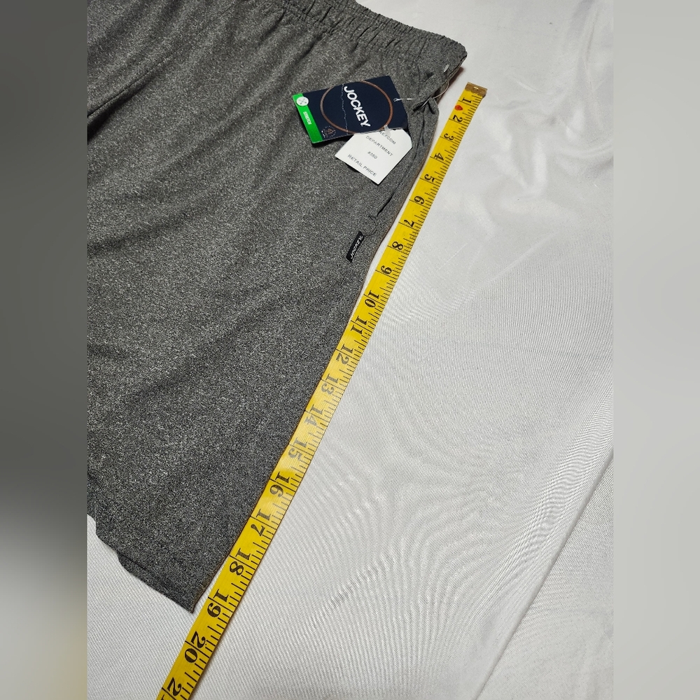 Jockey Sport 8" Athleisure Shorts 4-Way Stretch In Heather Grey Men's Size XL - Picture 10 of 10